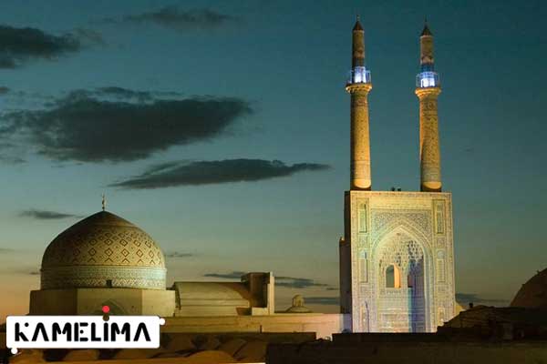 مسجد جامع در یزد یکی از مساجد معروف ایران